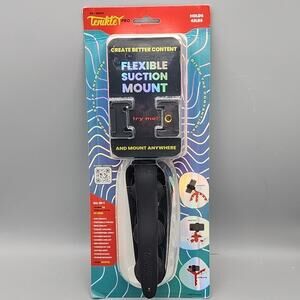 Tenikle Pro Flexible Tripod Suction Mount – Black – Phone & Camera Grip – NEW